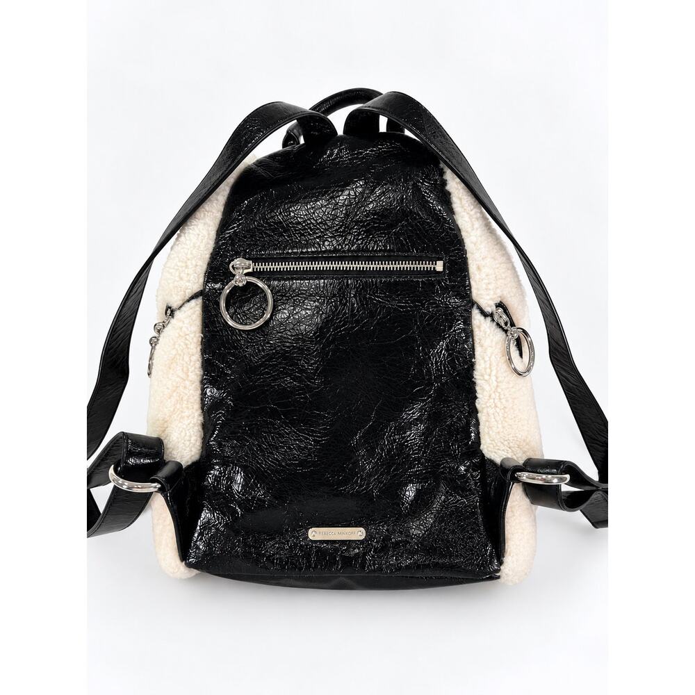 Rebecca Minkoff Shearling & Leather Backpack - Picture 4 of 11